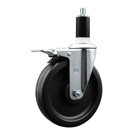 Service Caster 6'' Phenolic Swivel 1-3/8'' Expanding Stem Caster Total Lock Brake SCC-EXTTL20S615-PHS-138